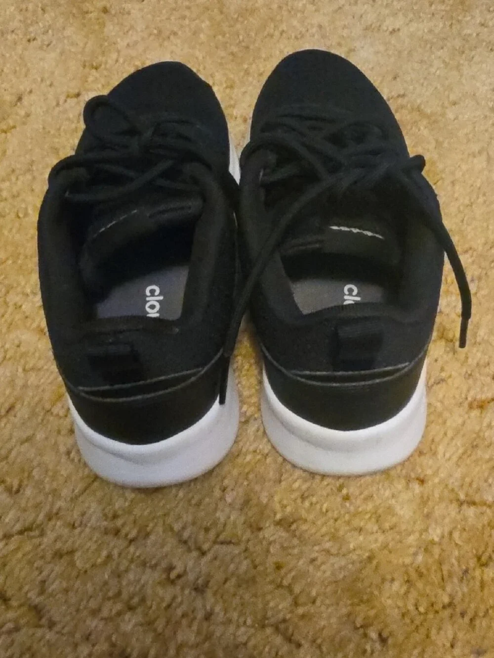 adidas Black Women's Running Sneakers with Leopard Stripe Detail